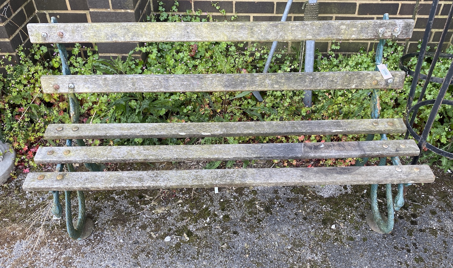 A Victorian cast iron serpent garden bench, width 147cm, height 80cm